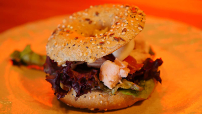 Bagel_Cesar_P5430138 Mini Bagel Cesar